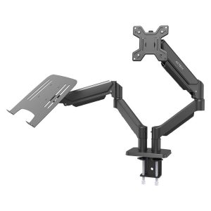 Soporte 2 en 1 ENFORCE MOTION SM729 ACTECK Soporte para Monitor y Laptop 2 en 1 para Escritorio con C-Clamp