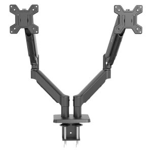 Soporte Doble Monitor F590 MOTION SM727 ACTECK Soporte Articulado para Doble Monitor con C-Clamp