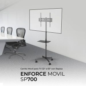 Soporte Movil TV ENFORCE MOVIL SP700 ACTECK Soporte Movil Con Repisa Para TV