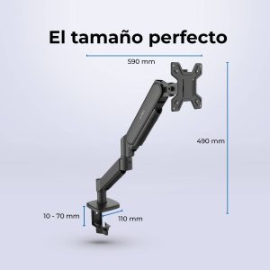 Soporte Para Monitor ENFORCE MOTION SM717 ACTECK Soporte Articulado para Monitor con C-Clamp, Compatible 13 a 32 pulgadas.