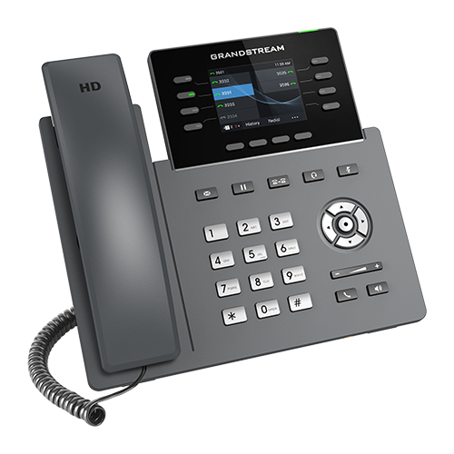 Teléfono IP Profesional Carrier de 8 líneas con 6 cuentas SIP, WiFi, Bluetooth, GDMS, Gigabit con Poe