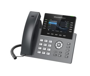 Teléfono IP grado operador de 10 líneas con 5 cuentas SIP, WiFi, Dos pantallas LCD, Bluetooth, GDMS, Gigabit con Poe