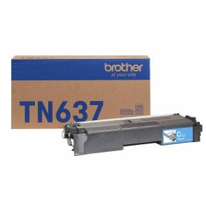 Tóner Brother Valor TN637C cian, rendimiento aproximado 10,000 páginas, compatible con HLL8570CDW, MFCL8730CDW, MFCL8970CDW