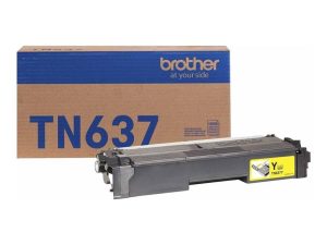 Tóner Brother Valor TN637Y amarillo, rendimiento aproximado 10,000 páginas, compatible con HLL8570CDW, MFCL8730CDW, MFCL8970CDW