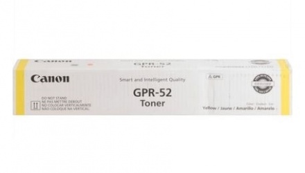 Tóner CANON GPR-52, 16500 páginas, Amarillo, Canon