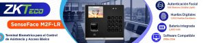 ZKTECO SENSEFACEM2FLR- Asistencia 500 rostros / 1,000 huellas / 1,000 tarjetas 125 KHz / 150,000 Eventos / Bateria 4 horas / Compatible con ZKBio