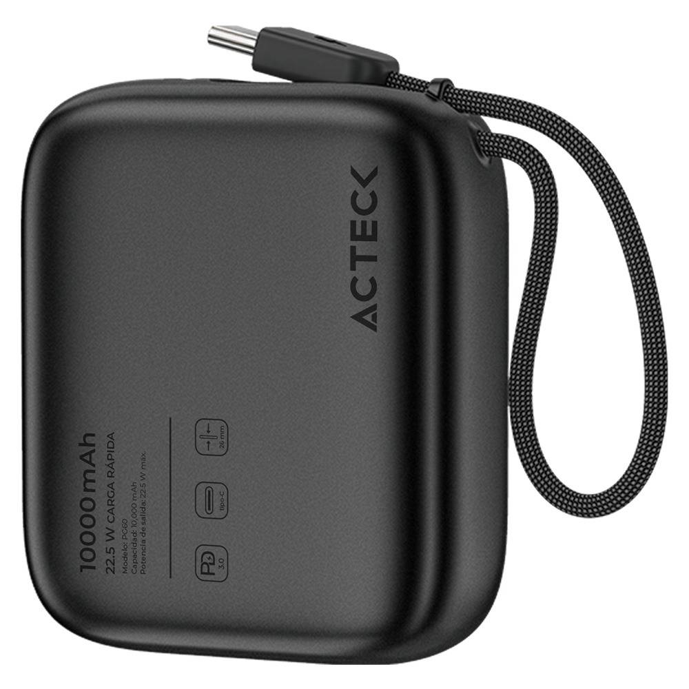 Cargador Powerbank Acteck Energon GO Plug Pro PG60 Cargador Powerbank 10,000 mAh