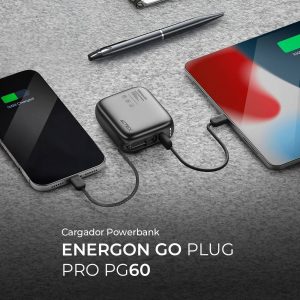 Cargador Powerbank Acteck Energon GO Plug Pro PG60 Cargador Powerbank 10,000 mAh