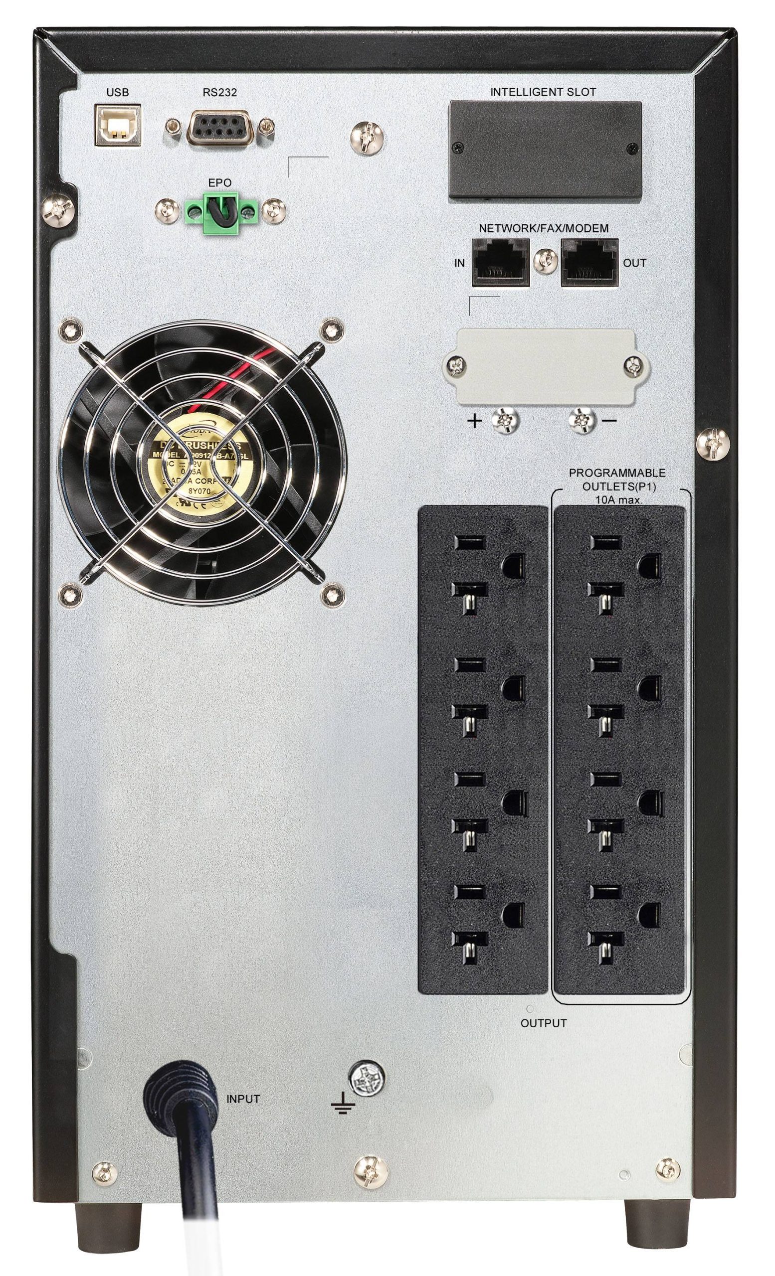 UPS Online SKE Energy (UH11-2 LS i) 2,000va/2,000w, Monofásico, Doble Conversión, Color Negro, Voltaje de Entrada y Salida 120V